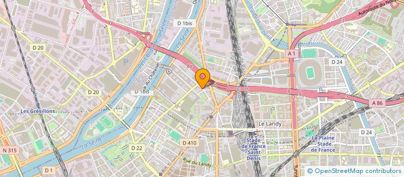 localisation de l'entreprise MGP PARIS à SAINT-DENIS