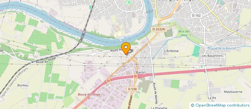 localisation de l'entreprise MGP PISCINES à CHATEAUNEUF-SUR-ISERE