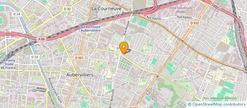 localisation de l'entreprise MGP SAS à AUBERVILLIERS