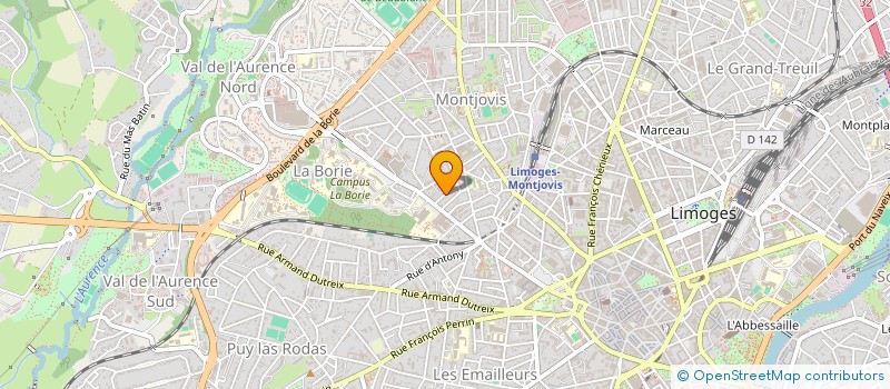 localisation de l'entreprise MGPL à LIMOGES