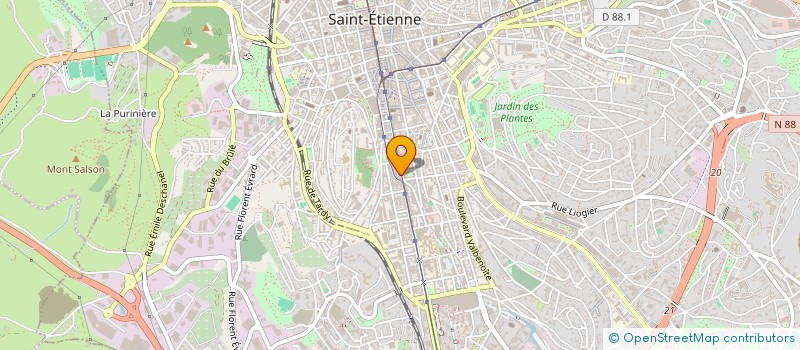 localisation de l'entreprise MGPOLIS  SAINT-ETIENNE