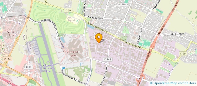 localisation de l'entreprise MGPP  CHASSIEU