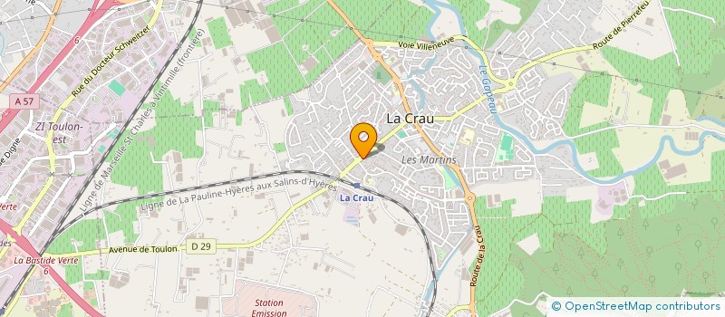 localisation de l'entreprise MGR  LA CRAU