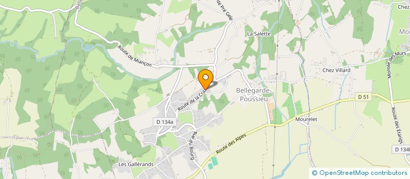 localisation de l'entreprise MGR  BELLEGARDE-POUSSIEU