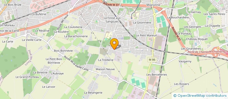 localisation de l'entreprise MGR  JOUE-LES-TOURS