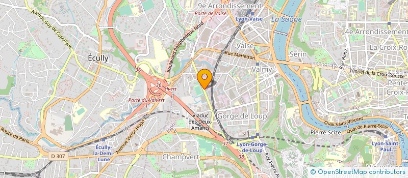 localisation de l'entreprise MGR - MARBRERIE GENERALE DU RHONE  LYON