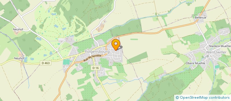 localisation de l'entreprise MGREEN68  FOLGENSBOURG