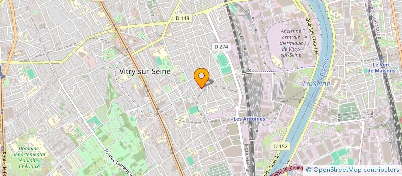 localisation de l'entreprise MGS  VITRY-SUR-SEINE