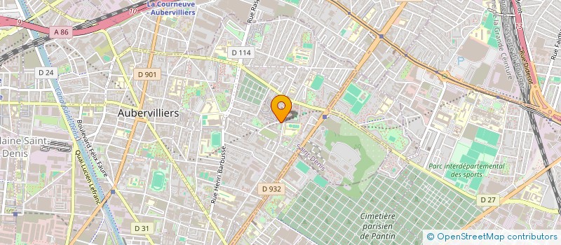 localisation de l'entreprise MGS à AUBERVILLIERS