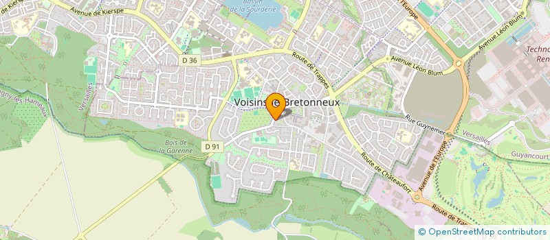 localisation de l'entreprise MGS  VOISINS-LE-BRETONNEUX