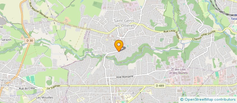 localisation de l'entreprise MGS MACONNERIE  SAINT-GENIS-LES-OLLIERES