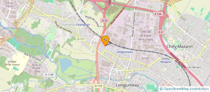 localisation de l'entreprise MGS SERVICES à IGNY