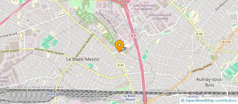 localisation de l'entreprise MGS TRANSPORT  LE BLANC-MESNIL