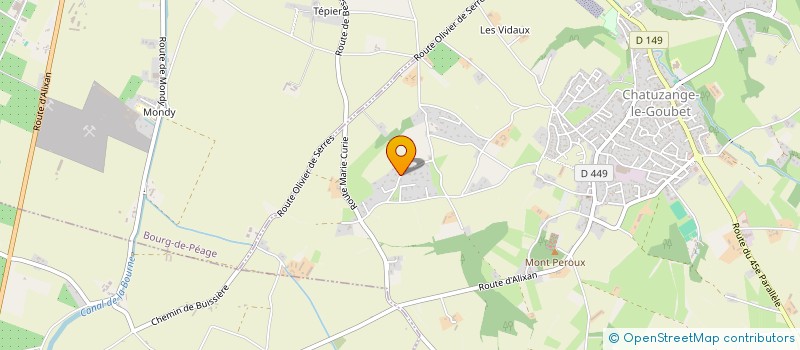 localisation de l'entreprise MGS26  CHATUZANGE-LE-GOUBET