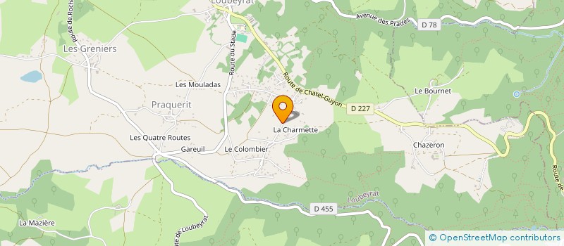 localisation de l'entreprise MGSA  LOUBEYRAT