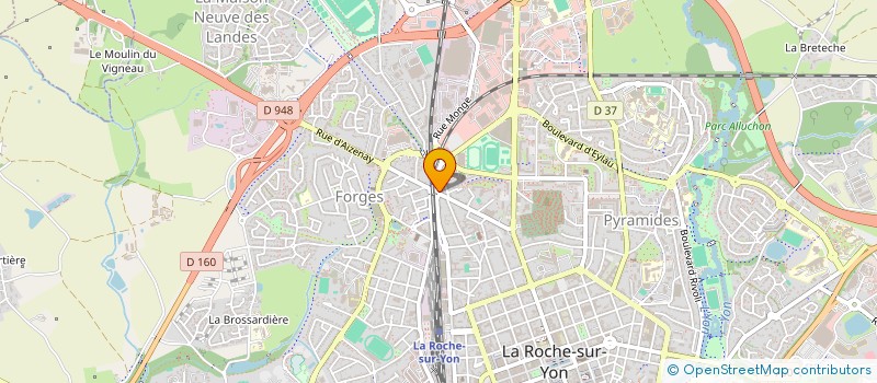 localisation de l'entreprise MGT IMMOBILIER à LA ROCHE-SUR-YON