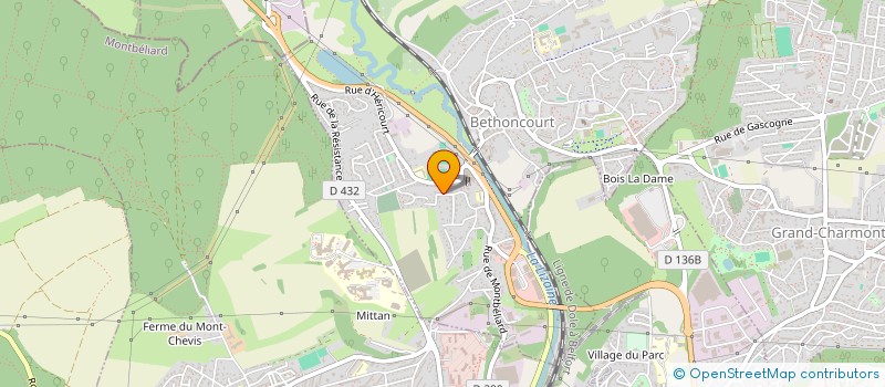 localisation de l'entreprise MGT SERVICES à MONTBELIARD