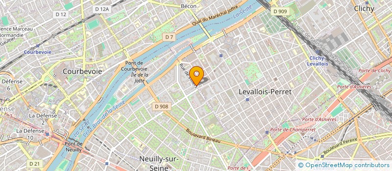 localisation de l'entreprise MGTB REGION à LEVALLOIS-PERRET