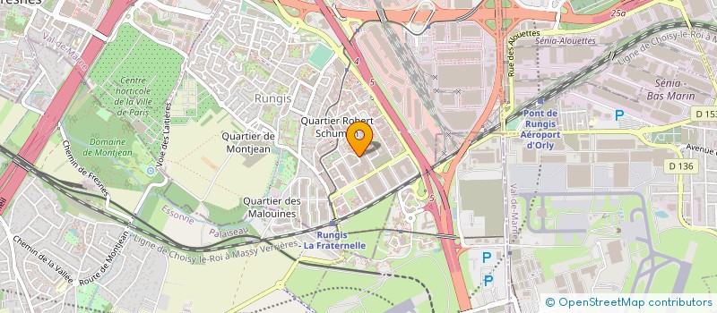 localisation de l'entreprise MGTI à RUNGIS