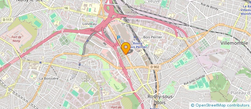 localisation de l'entreprise MGTR à ROSNY-SOUS-BOIS