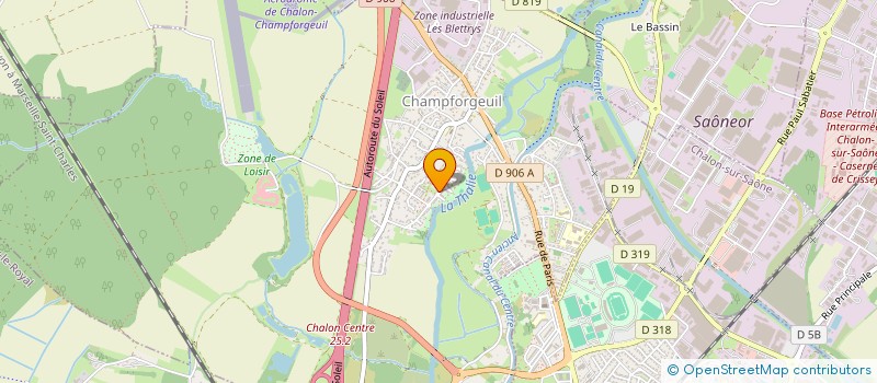 localisation de l'entreprise MGV à CHAMPFORGEUIL
