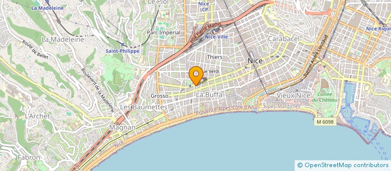 localisation de l'entreprise MGV 59 à NICE