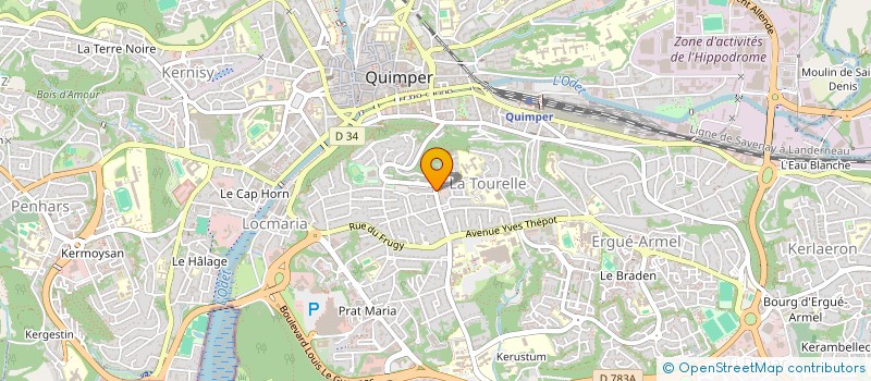 localisation de l'entreprise MGV  QUIMPER