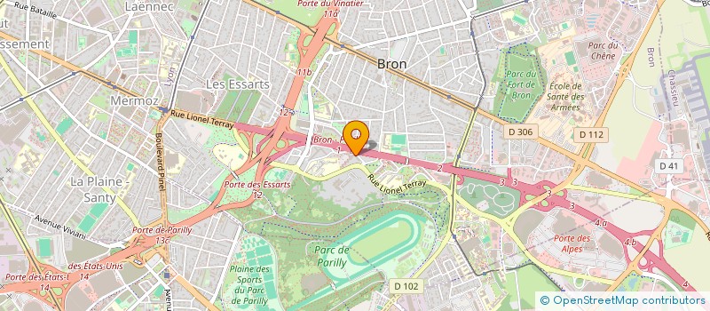 localisation de l'entreprise MGV AUTOMOTIVE  BRON