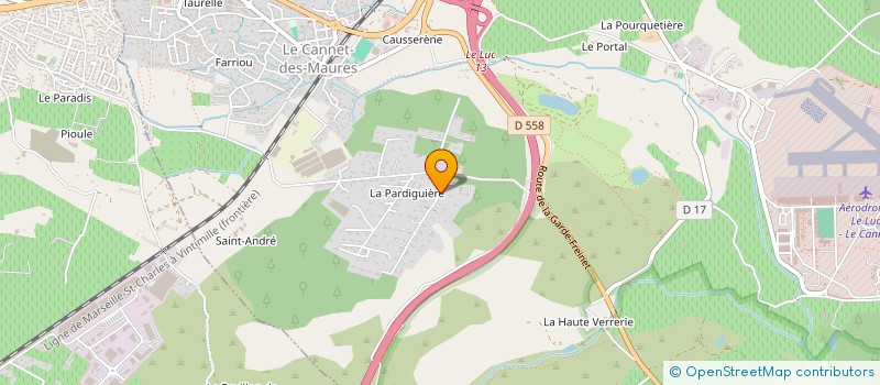 localisation de l'entreprise MGV BATIMENT SARL  LE CANNET-DES-MAURES