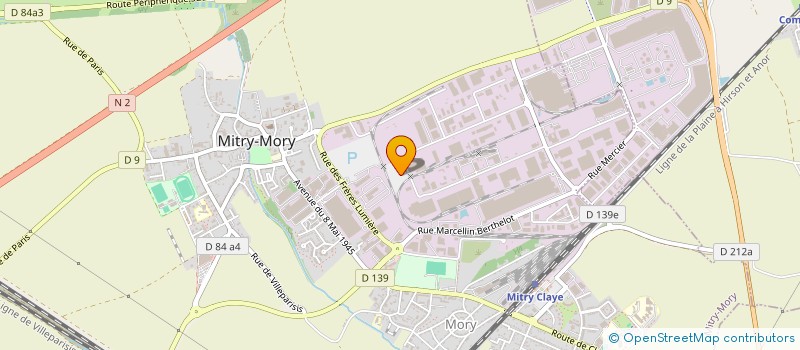 localisation de l'entreprise MGV FINANCE à MITRY MORY
