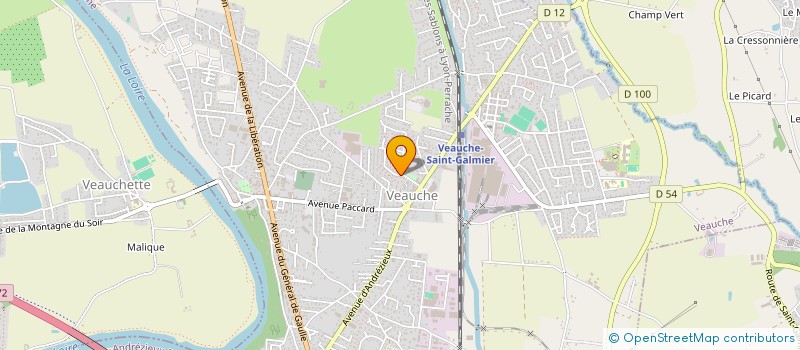 localisation de l'entreprise MGV MENUISERIE  VEAUCHE