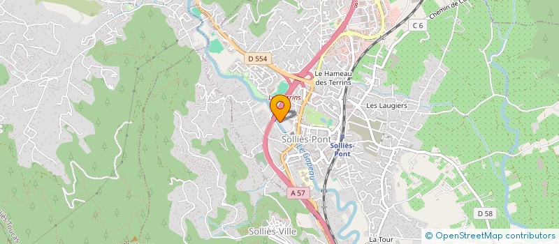 localisation de l'entreprise MGV OSTEOLIBERTE  SOLLIES-PONT