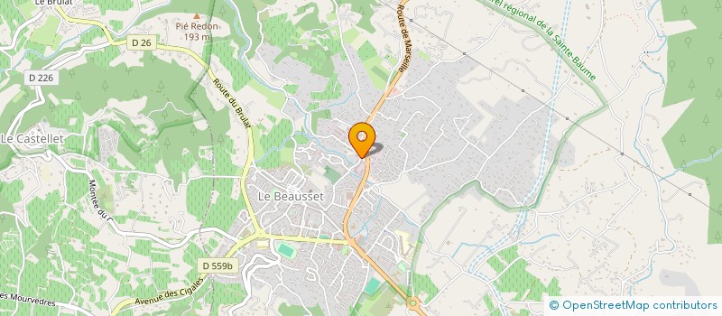 localisation de l'entreprise MGZ à LE BEAUSSET