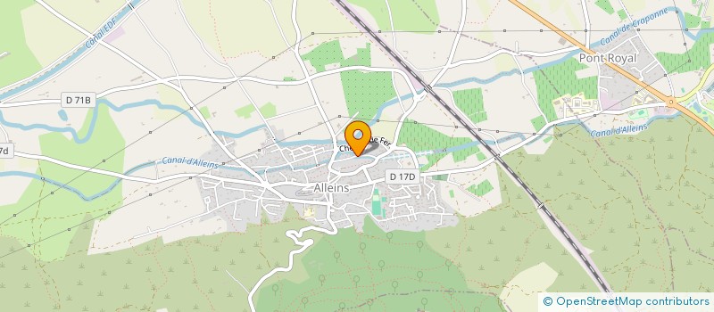 localisation de l'entreprise MGZ MENUISERIE  ALLEINS