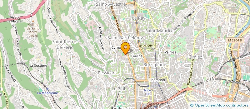 localisation de l'entreprise MH 06 COMPTABILITE  NICE