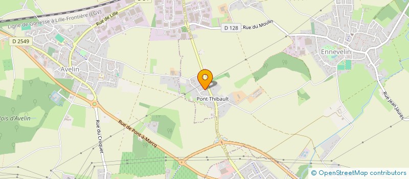 localisation de l'entreprise MH à ENNEVELIN