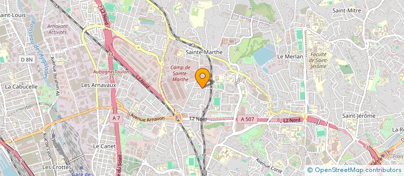 localisation de l'entreprise MH à MARSEILLE