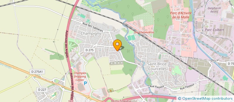 localisation de l'entreprise MH  CHAMPIGNY