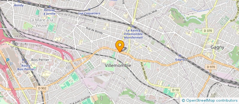 localisation de l'entreprise MH à VILLEMOMBLE