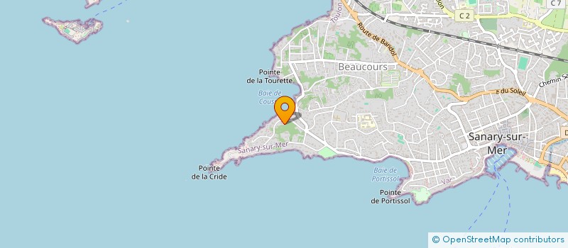 localisation de l'entreprise MH à SANARY-SUR-MER
