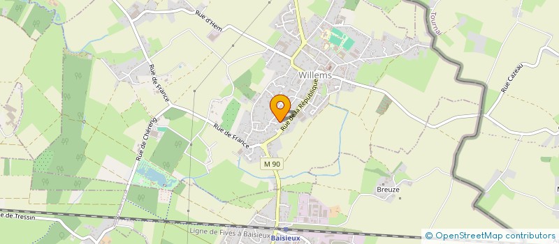 localisation de l'entreprise MH  WILLEMS