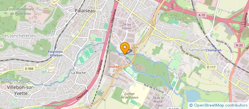 localisation de l'entreprise MH  VILLEBON-SUR-YVETTE