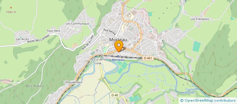 localisation de l'entreprise MH  MORTEAU