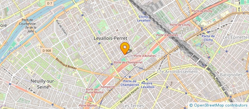 localisation de l'entreprise MH & ASSOCIES à LEVALLOIS PERRET