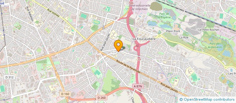 localisation de l'entreprise MH ASSOCIES à ANGERS