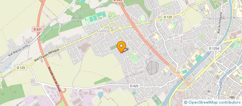 localisation de l'entreprise MH AUTO à CUINCY