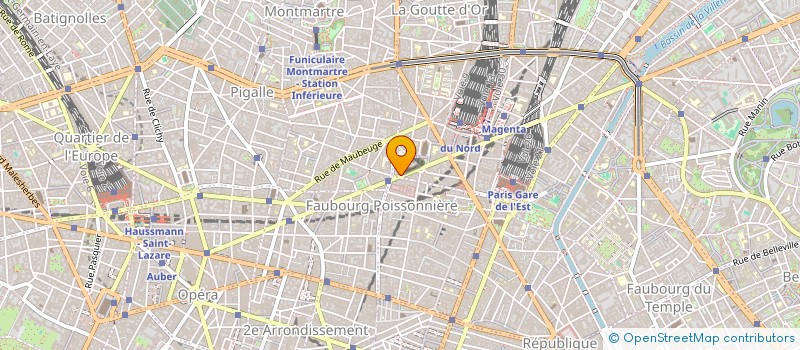 localisation de l'entreprise MH BAT à PARIS