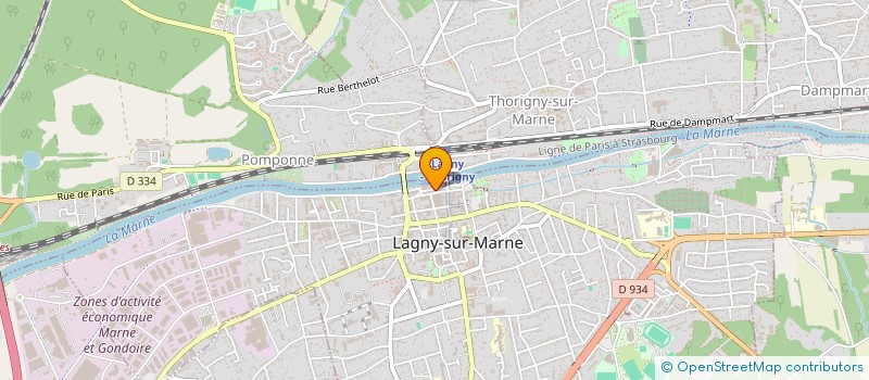 localisation de l'entreprise MH BATI à LAGNY-SUR-MARNE