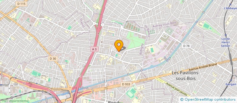 localisation de l'entreprise MH BATIM  BONDY