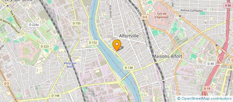 localisation de l'entreprise MH BATIMENT à ALFORTVILLE